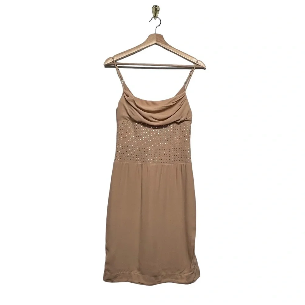 X BY NBD Ivy Embellished Mini Dress Nude XXS - Picture 4 of 11